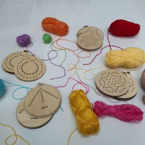 Kit bolas de navidad DIY bordadas