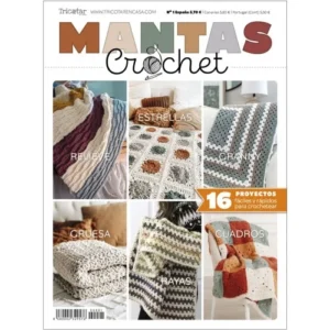 revista mantas crochet tricotar en casa